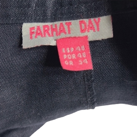 Y2K linen embroidered blazer,floral,embellished,lightweight,fresh,travel,coasta - Picture 12 of 12